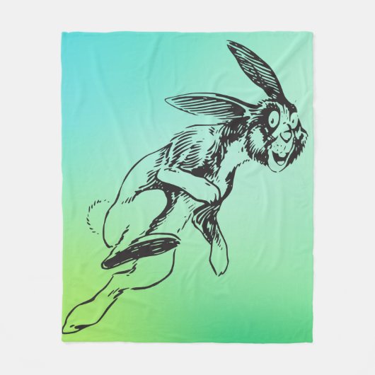 Grosses Bunny Jack Rabbit Fleecedecke (Vorderseite)