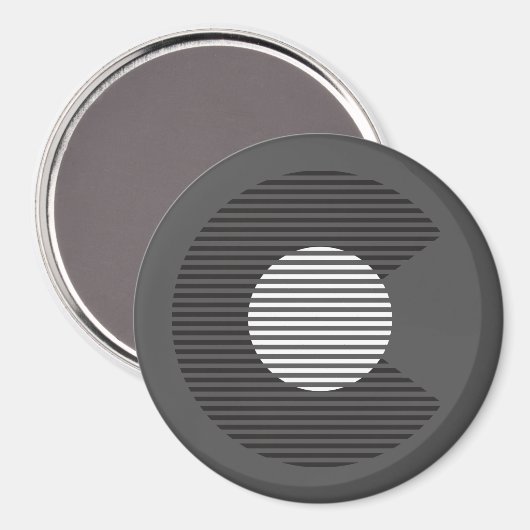 großes c magnet (Vorderseite/Rückseite)