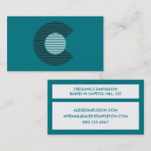 großes c visitenkarte (Vorne/Hinten)