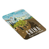 Großes China-Reiseplakat Magnet (Rechte Seite)