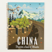 Großes China-Reiseplakat Planer (Vorderseite)
