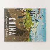 Großes China-Reiseplakat Puzzle (Horizontal)