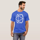 Großes D20 Isocahedron T-Shirt (Vorne ganz)