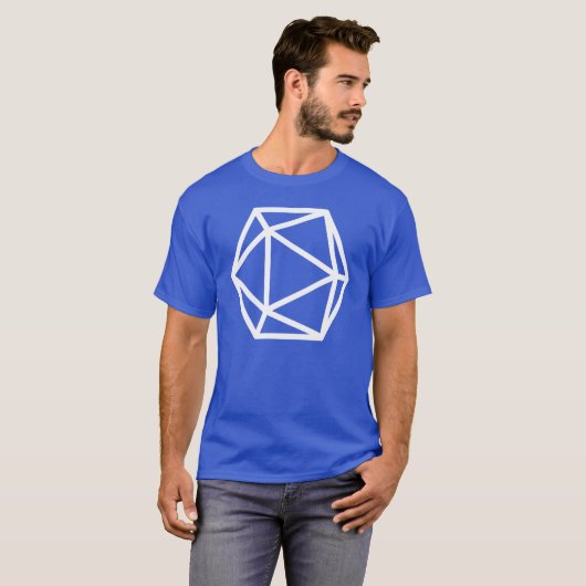 Großes D20 Isocahedron T-Shirt (Vorne ganz)