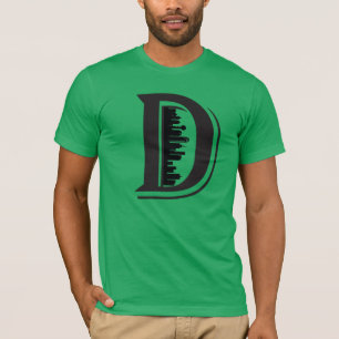 großes D Dallas Skyline-Shirt T-Shirt