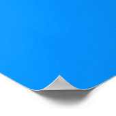 Großes Dan in blau Poster (Ecke)