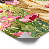 Großes Dane-Aquarell-Hund-Plakatwand Poster (Ecke)