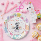 Großes Dane-Aquarellpapier Pappteller (Party)