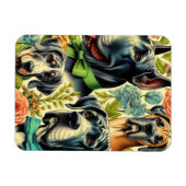 Großes Dane-Bild Magnet (Horizontal)
