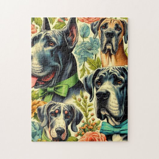 Großes Dane-Bild Puzzle (Vertikal)