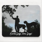 Großes Dane Foto Office Geschenke Mousepad (Vorne)