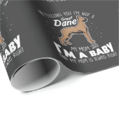 Großes Dane-Geschenk für eine Hundemutter Geschenkpapier (Rolleneckpunkt)