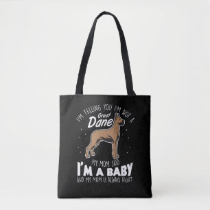 Großes Dane-Geschenk für eine Hundemutter Tasche