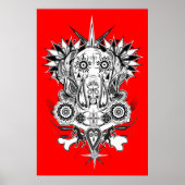 Großes Dane-Muster-Poster Poster (Vorne)