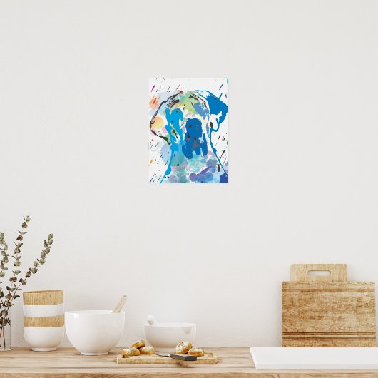 Großes Dane Print Poster (Küche)