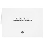 Großes Dane-Skelett (Rückseite Horizontal)