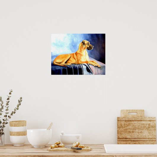 Großes Dane Wall Print Poster (Küche)