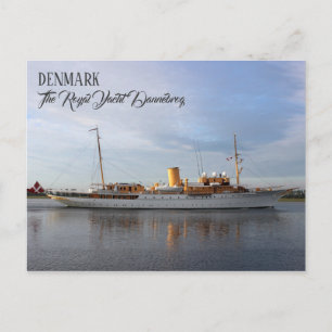 Großes Dänemark, die Royal Yacht Dannebrog Postcar Postkarte