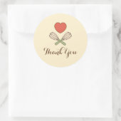 Grosses Dankeschön an das Siegel für das benutzerd Runder Aufkleber (Tasche)