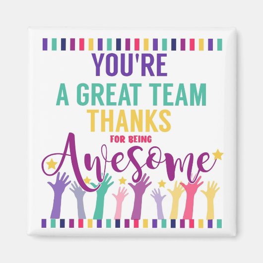 großes Dankeschön für das phantastische Team Magnet (Vorne)