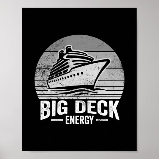 Großes Deck Energie Kreuzfahrtschiffdesign Poster (Vorne)