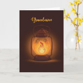 Großes Denken im Camp mit Lattern Karte (Gelbe Blume)