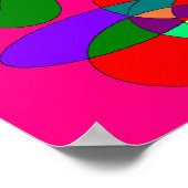 Großes Design Poster drucken lebhafte Farben (Ecke)