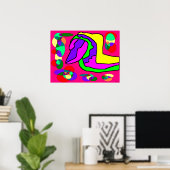 Großes Design Poster drucken lebhafte Farben (Heimbüro)