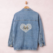 Grosses Diamantherz, Goldmonogramm, Skriptname Jeansjacke (Hangar)