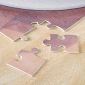 Großes Donut auf einem Teller Kunstpuzzle Puzzle (Seite)