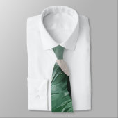 Grosses dunkles Blattmuster Krawatte (Gebunden)