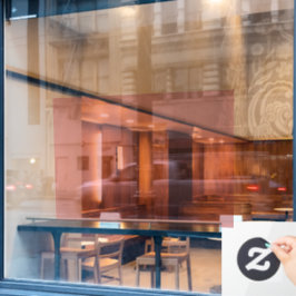 Großes Dusty-Rose-Fenster, 72 x 52 Zoll Fensteraufkleber
