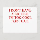 großes Ego Postkarte (Vorderseite)