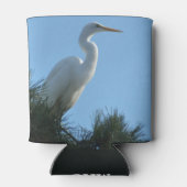 Großes Egret in Sunny Florida Dosenkühler (Rückseite)