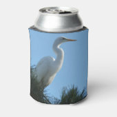 Großes Egret in Sunny Florida Dosenkühler (Kanne Rückseite)