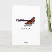 Großes Egret in Sunny Florida Karte (Rückseite)