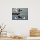 Großes Egret noch drucken Poster (Küche)