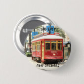 GROSSES EINFACHES, NEW ORLEANSSTREETCAR BUTTON (Vorne & Hinten)