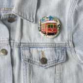 GROSSES EINFACHES, NEW ORLEANSSTREETCAR BUTTON (Beispiel)
