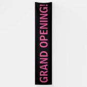 Großes, einfaches rosa schwarzes Banner (Vertikal)