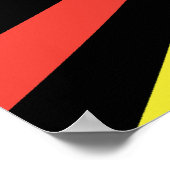 Großes Einhorn-Regenbogen-Poster Poster (Ecke)