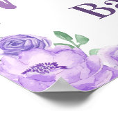 Großes Elefantenwillkommenszeichen, Girl-Duschplak Poster (Ecke)