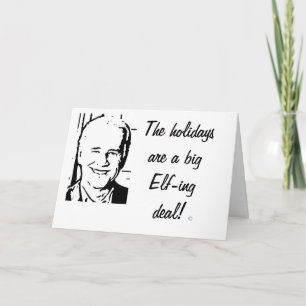 Großes Elfing Abkommen Joe Bidens Feiertagskarte
