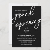 Großes Eröffnungs-Logo Elegantes Business Einladung (Vorderseite)
