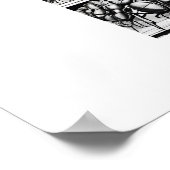 Grosses Essen in der Bibliothek Poster (Ecke)