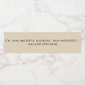 großes Etikett für Weinflaschen (Einzelnes Label)