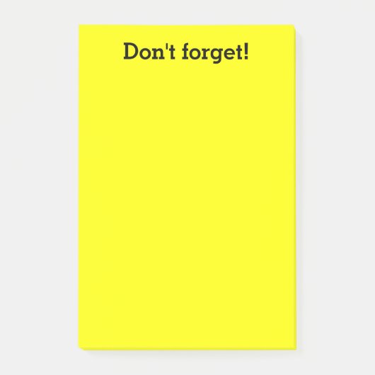 Großes Extragelb merkt | Gewohnheits-Büroartikel Post-it Klebezettel (Vorderseite)