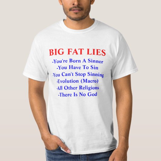 GROSSES FAT LIEGT Evangelism-T - Shirt (Vorderseite)