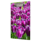 Grosses Feld lila Tulpen Klemmbrett (Links)
