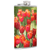 Grosses Feld roter Tulpen Flachmann (Rechts)